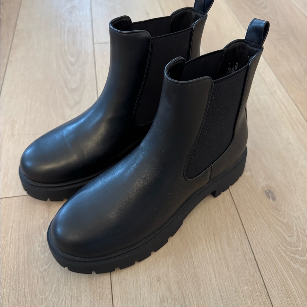 ASOS Black Chunky Ankle Boots